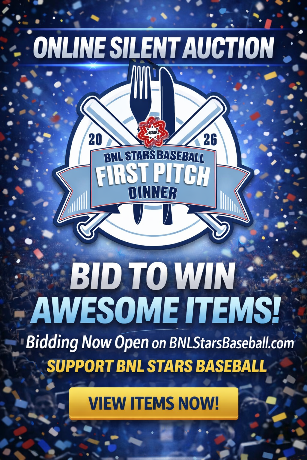 First Pitch Dinner - Silent Auction Now OPEN