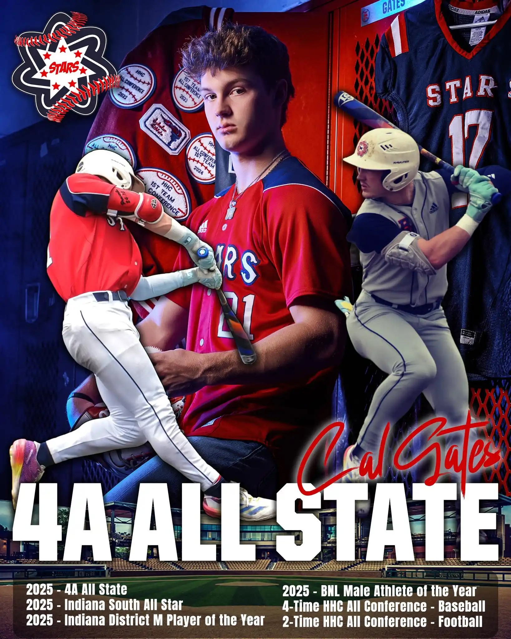 Cal Gates named 2025 4A All-State Selection